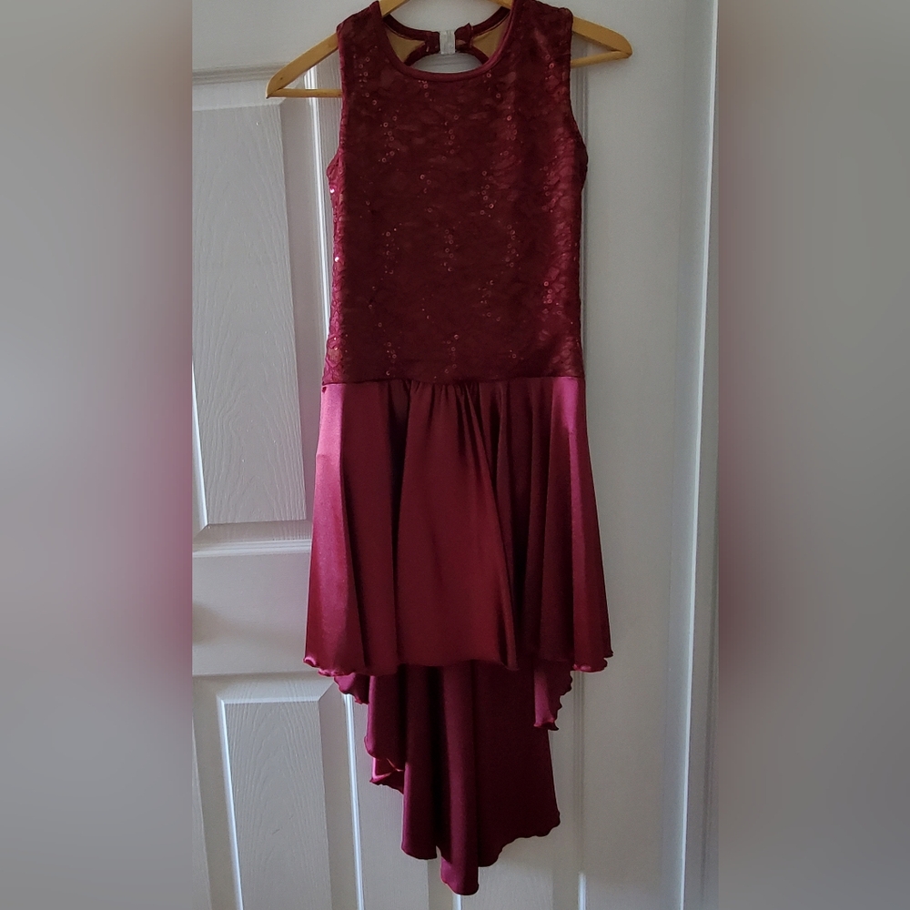 Jazzamatazz Burgundy Dance Costume